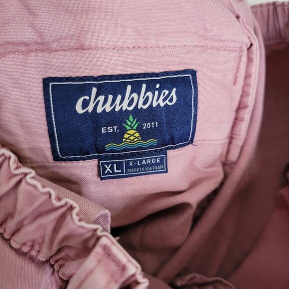 Chubbies Mens Red Originals 7” Shorts Sz XL Regular Fit Stretch Elastic Waist - Picture 6 of 13